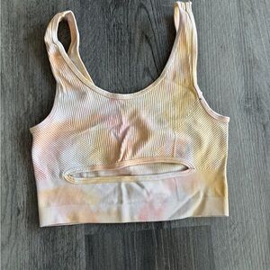 PacSun Tie-Dye Crop Top - Pastel Shades